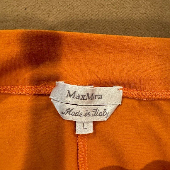 MaxMara Orange Off Shoulder Top - Size Large - Picture 5 of 8